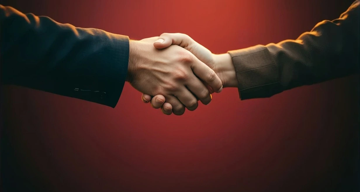 Team collaborating in modern office